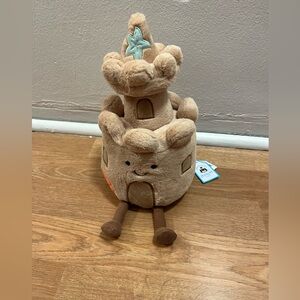 Authentic Jellycat Amuseables Sandcastle – New with Tag – Fast US shipping